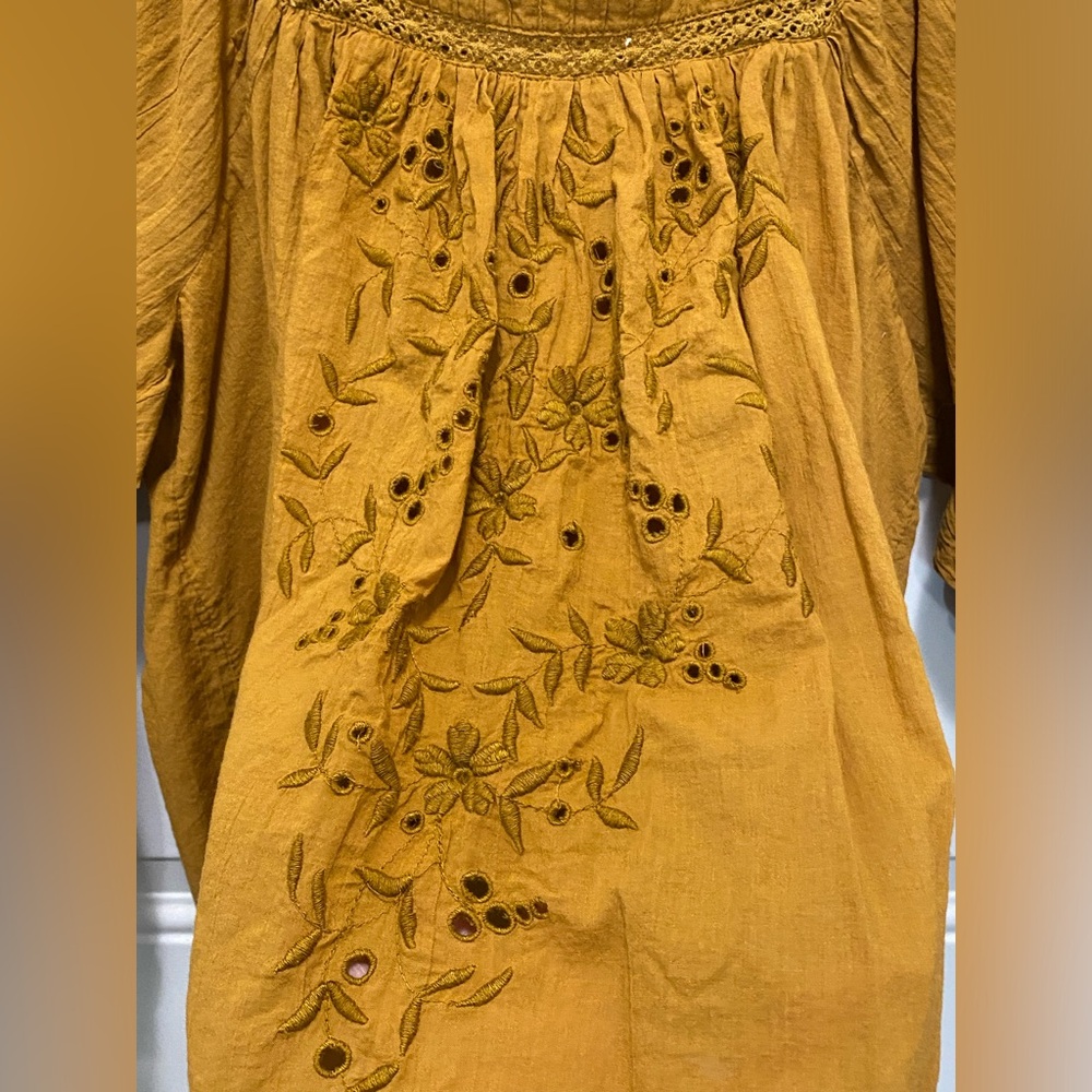 Free People Embroidered Blouse - Picture 4 of 10